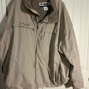 Columbia Men's Tan Windbreaker Jacket